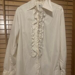 Peloton Cream Button-Up Shirt